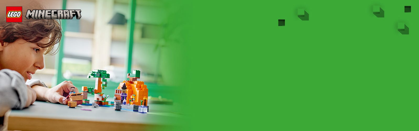 LEGO 21248 Minecraft La Ferme Citrouille, Maison à Construire avec  Grenouille, Bateau, Coffre à Trésor et Figurines Steve et Sorcière, Jouets  du Biome des Marais, Cadeau pour Enfants, Garçons, Filles : 