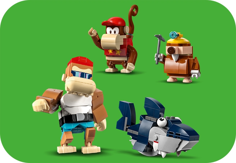 Diddy Kong's Mine Cart Ride Expansion Set 71425 | LEGO® Super