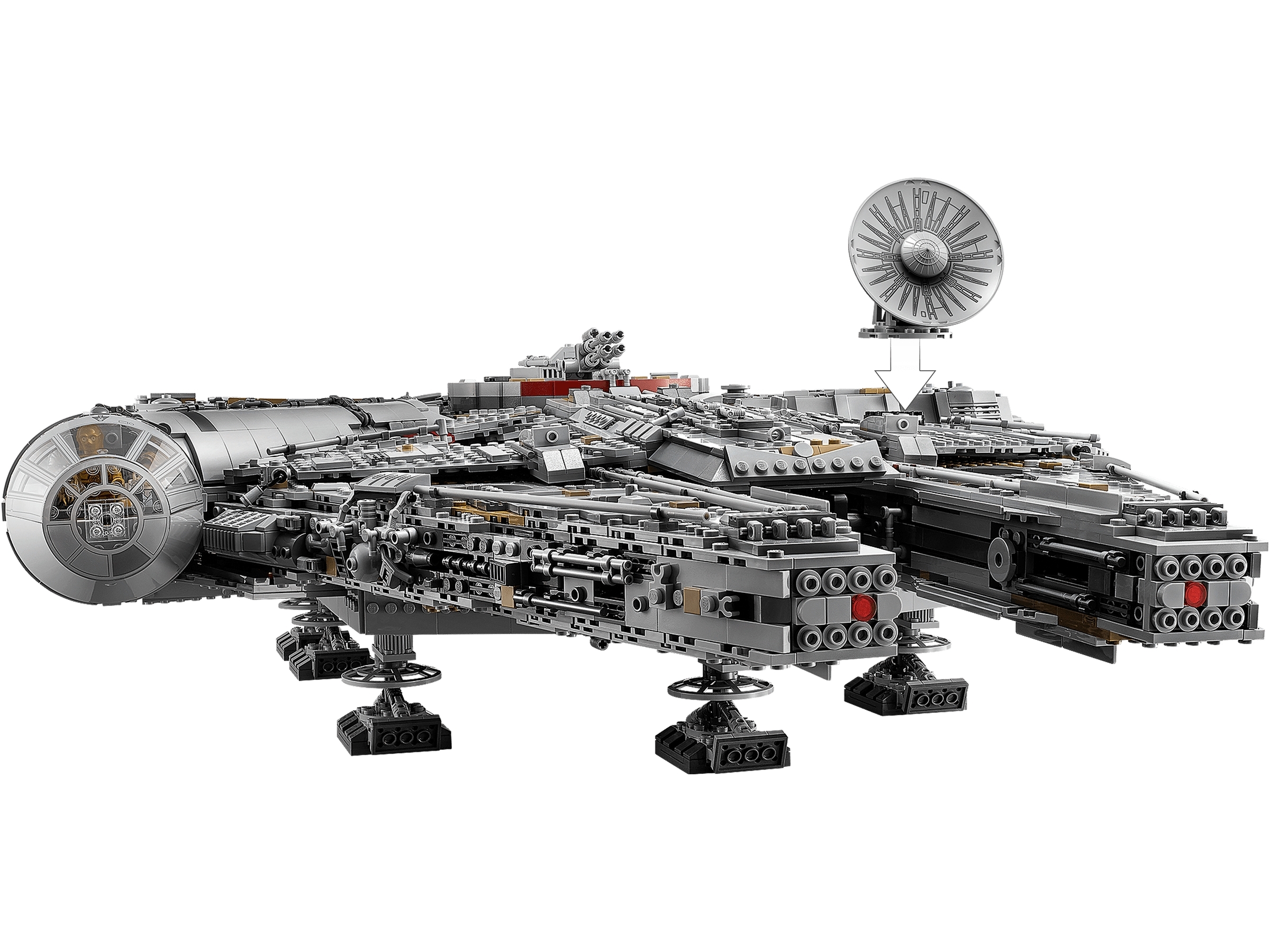 75192 Ultimate Collector's Series Millennium Falcon (Retired) LEGO Sta –  Bricks & Minifigs Portland