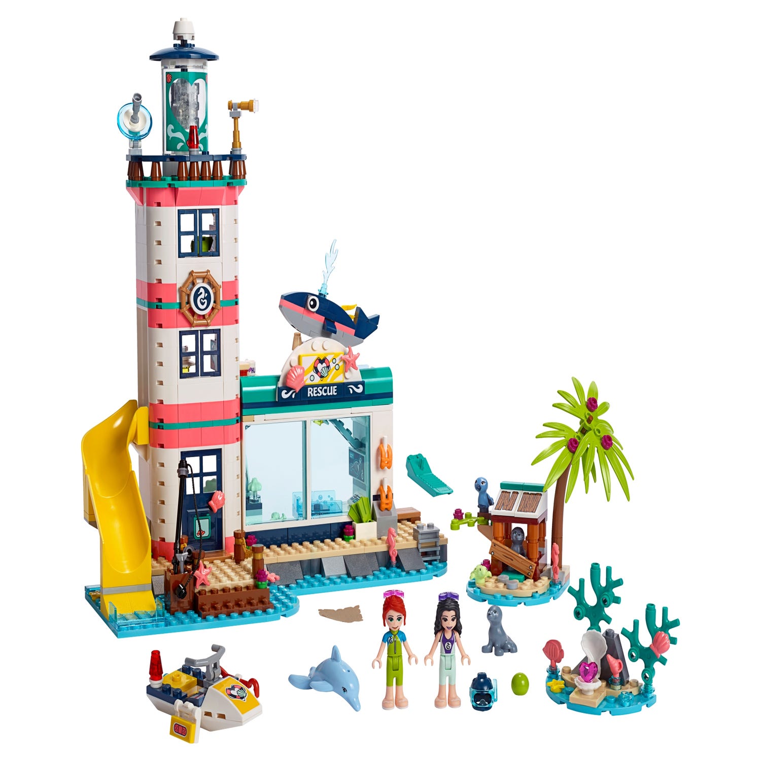 Lighthouse Rescue Center 41380 | Buy online at the LEGO® US
