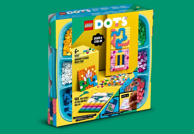 Le méga-lot de décorations adhésives 41957 - Sets LEGO® DOTS -  pour  les enfants