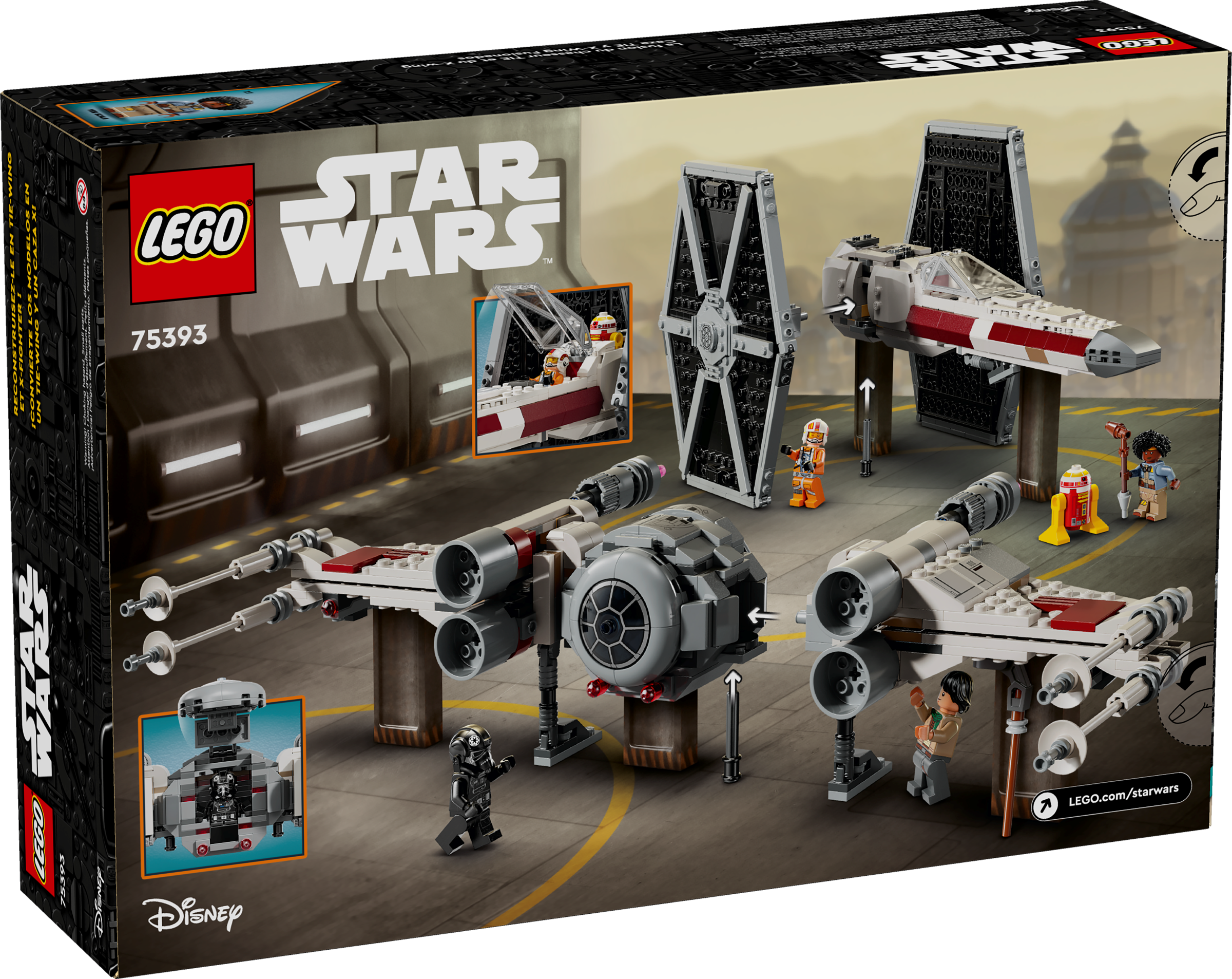 TIE Fighter X Wing Mash up 75393 Star Wars Buy online at the Official LEGO Shop US