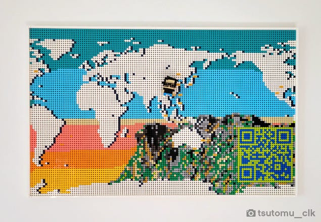 LEGO commercialise une carte du monde à construire pour indiquer vos voyages