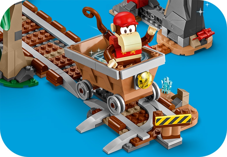 Diddy Kong's Mine Cart Ride Expansion Set 71425 | LEGO® Super 