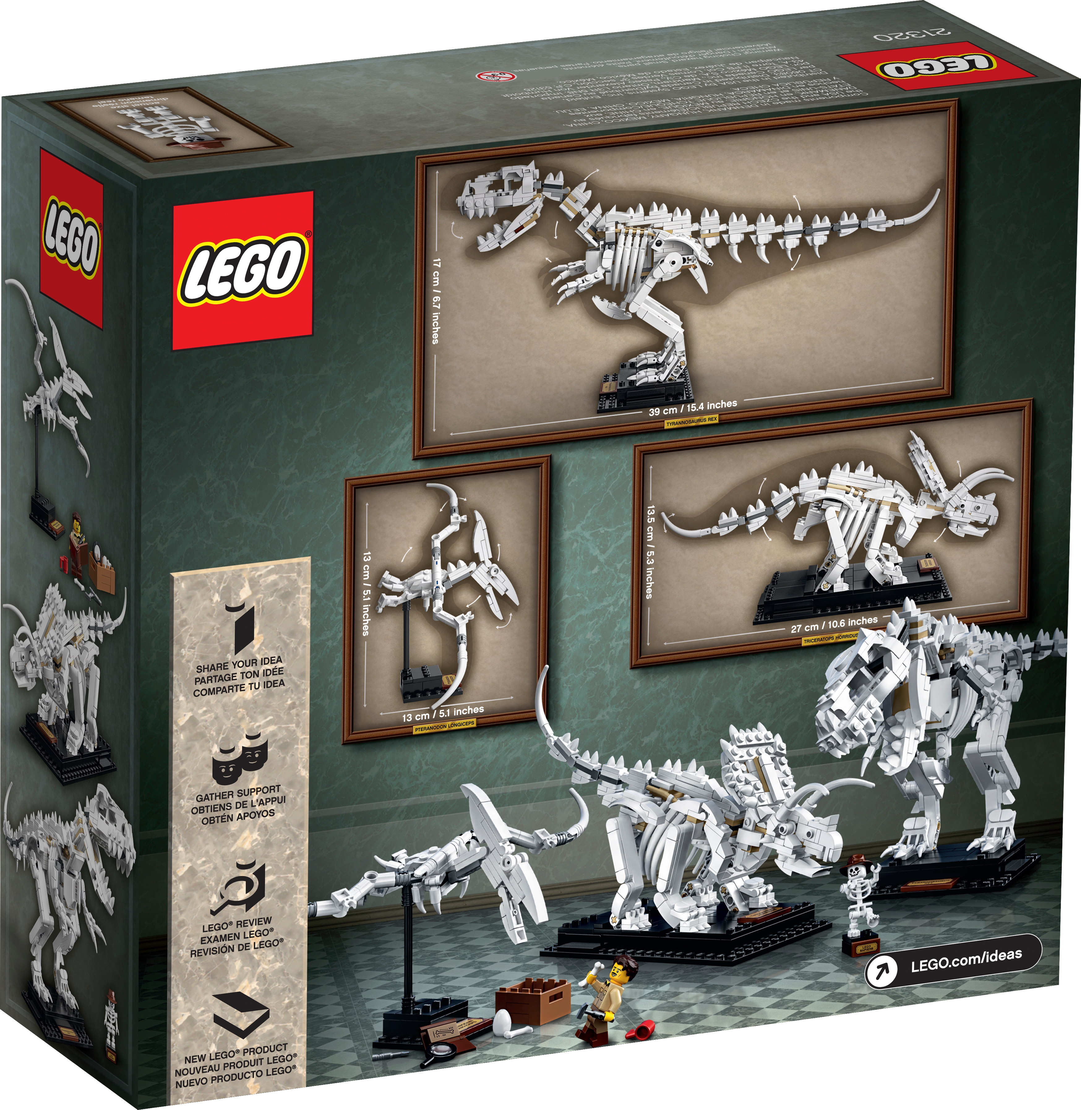 LEGO Jurassic World - Exposição de Fóssil do Dinossauro T.rex