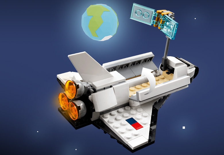 Lego creator 3 in deals 1 space shuttle