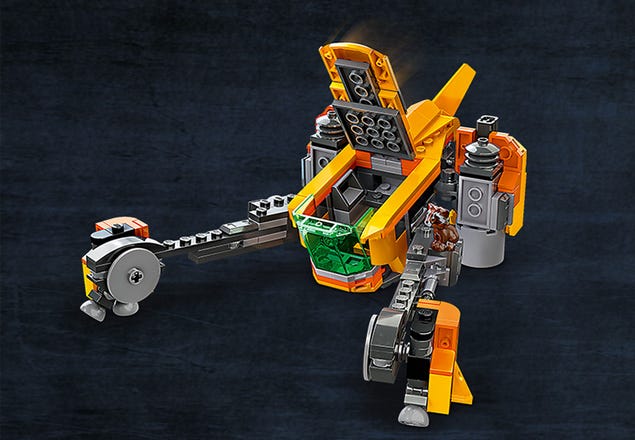 LEGO Marvel 76254 Le Vaisseau de Bébé Rocket, Jouet a Construire Les