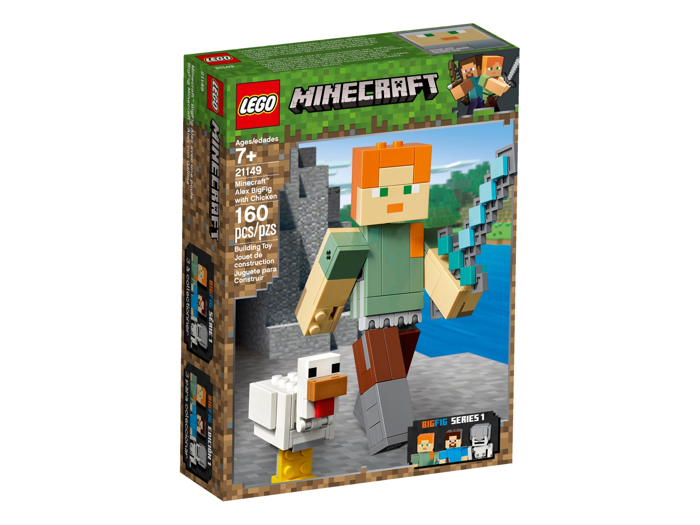 Alex BigFig with Chicken 21149 Minecraft® | Buy online the Official LEGO® Shop US