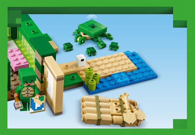 Pieces pour tortue LEGO MINECRAFT pieces for turtle set 21152/ INCOMPLET