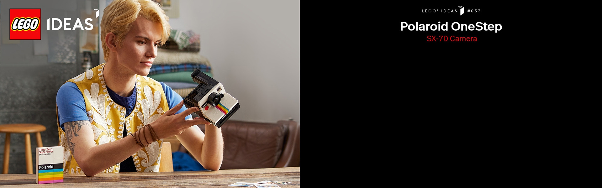 Polaroid OneStep SX-70 Camera 21345 | Ideas | Buy online at the Official  LEGO® Shop ES