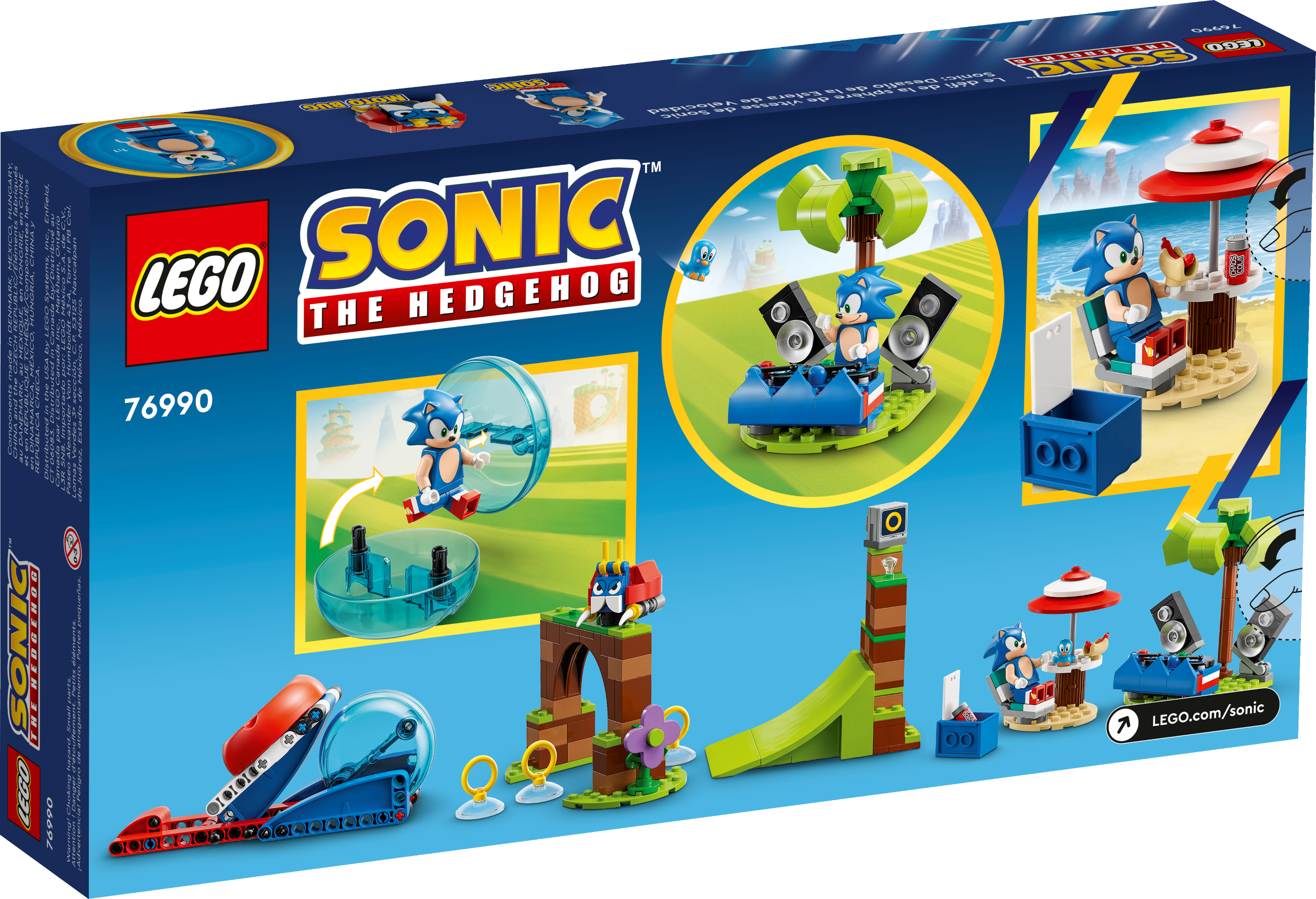  Lego Sonic The Hedgehog Sonic's Speed Sphere Challenge 76990  Building Toy Set, Sonic Playset with Speed Sphere Launcher and 3 Sonic  Figures, Fun Birthday Gift for Young Fans Ages 6 and