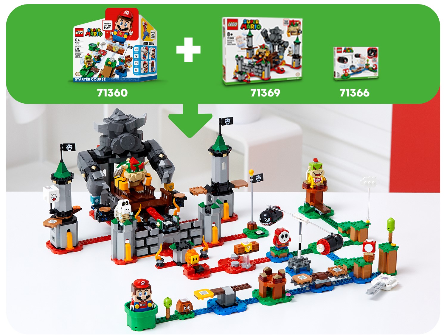 Best Buy: LEGO Super Mario Bowser's Castle Battle Expansion Set