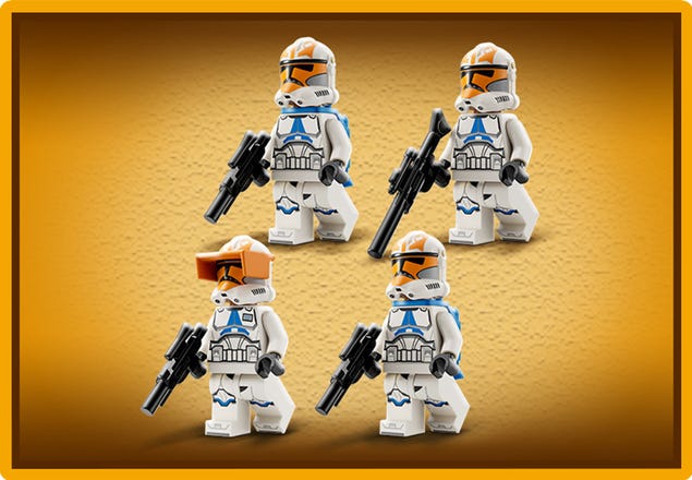 LEGO Star Wars Pack de Combat des Clone Troopers de la 332e Compagnie  d'Ahsoka 75359 LEGO : la boîte à Prix Carrefour