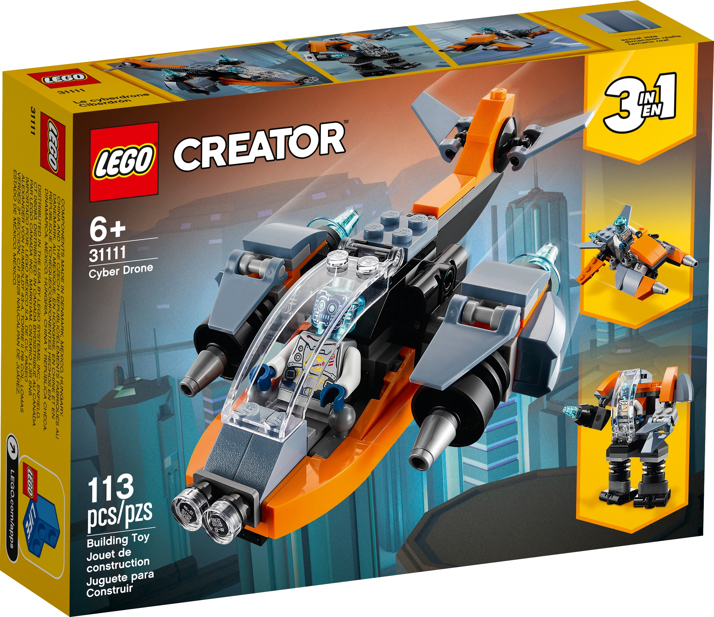 Le cyber drone LEGO Creator 31111 - La Grande Récré