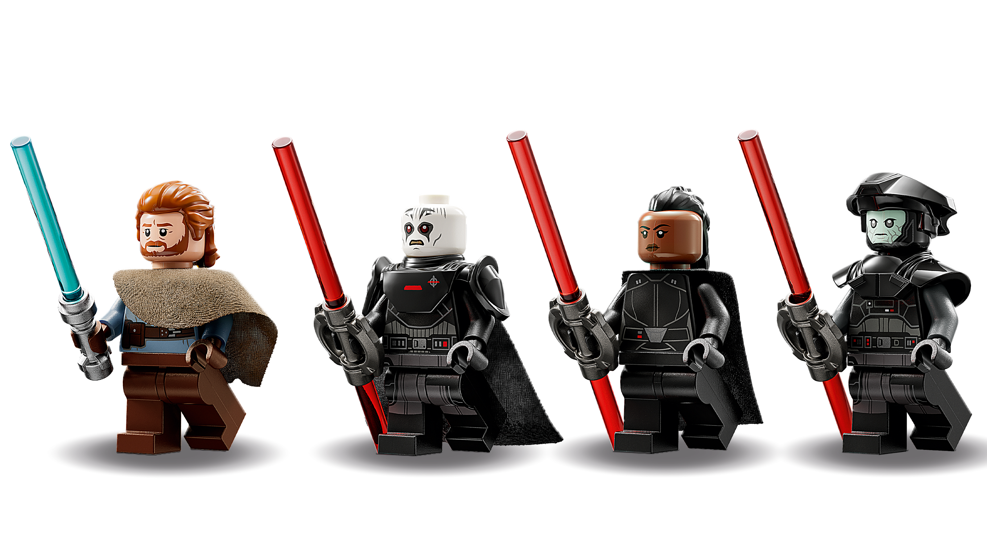 LEGO Star Wars Inquisitor Transport Scythe 75336 Buildable Toy Starship,  Obi-Wan Kenobi Set, Ben Kenobi Minifigure with Blue and Double-Bladed Red  Lightsabers 