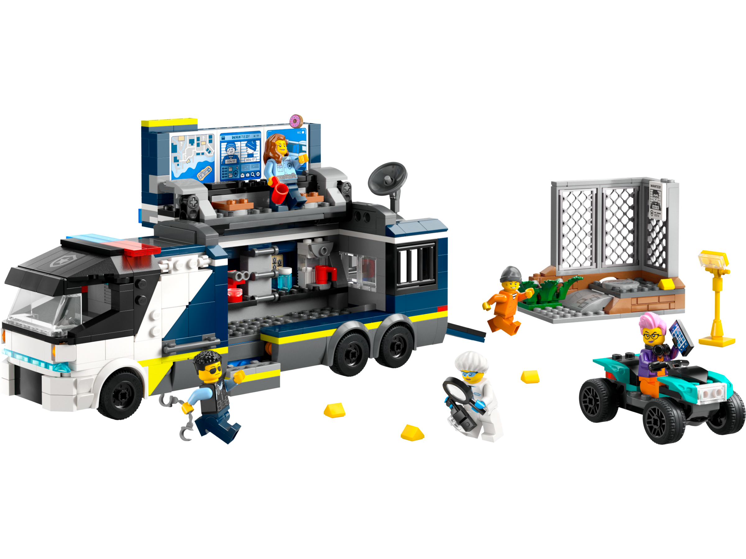 LEGO City 60418 Le Laboratoire de Police Scientifique Mobile