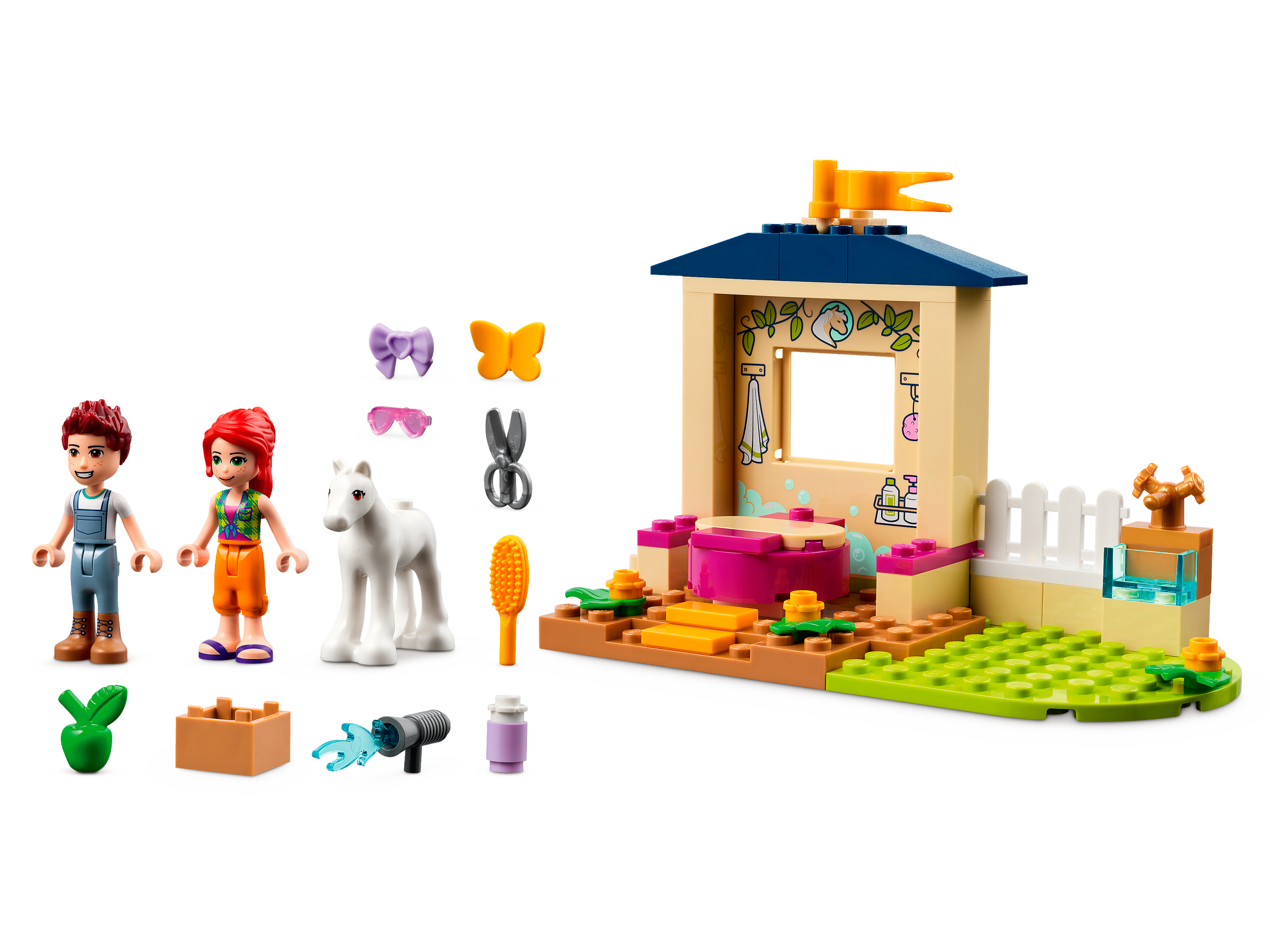 Stable LEGO® | online Buy at Shop US 41696 the | Official Pony-Washing Friends
