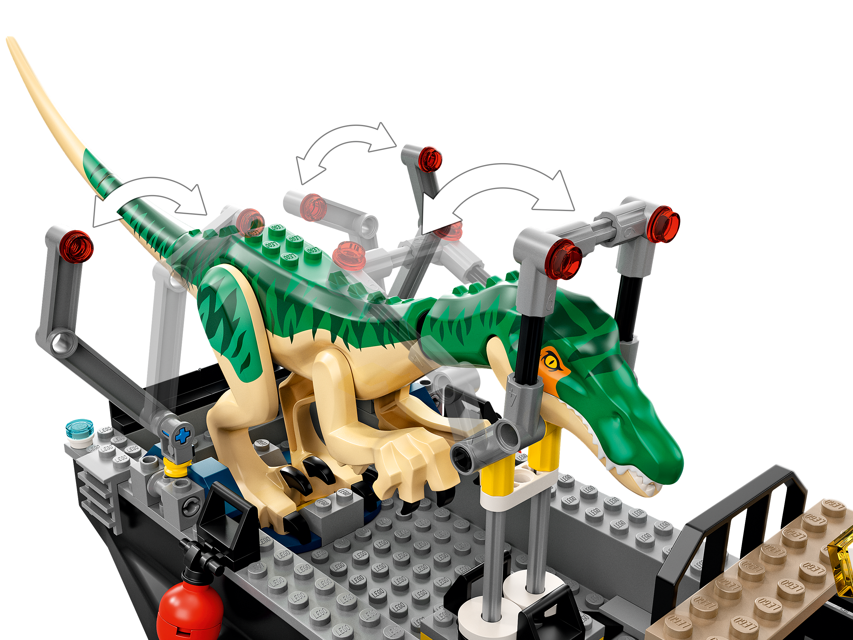 Baryonyx Dinosaur Boat Escape | Jurassic World™ | Buy online at the Official LEGO® US
