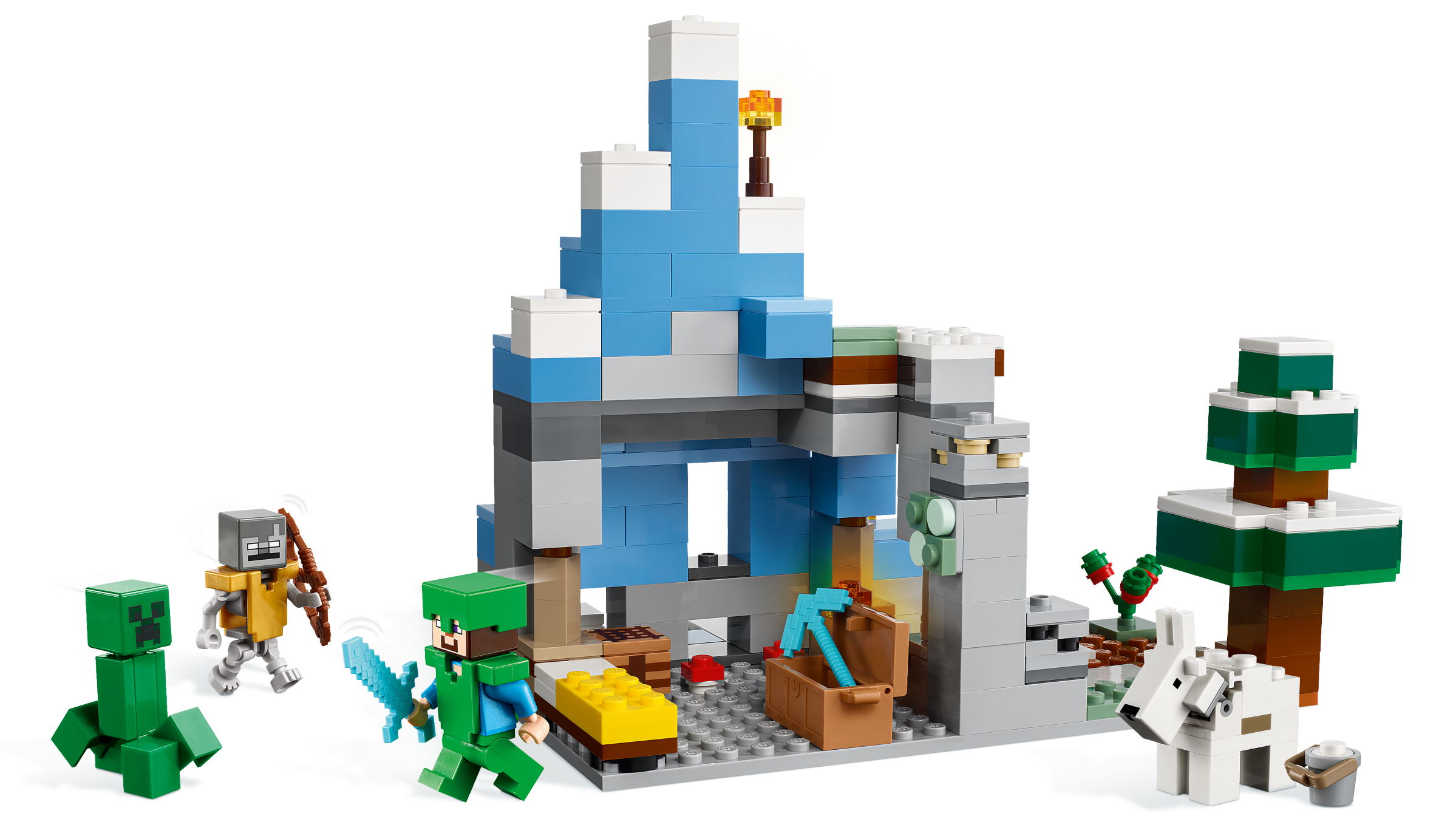 The Frozen Peaks 21243 | Minecraft® | Buy online at the Official LEGO® Shop  US