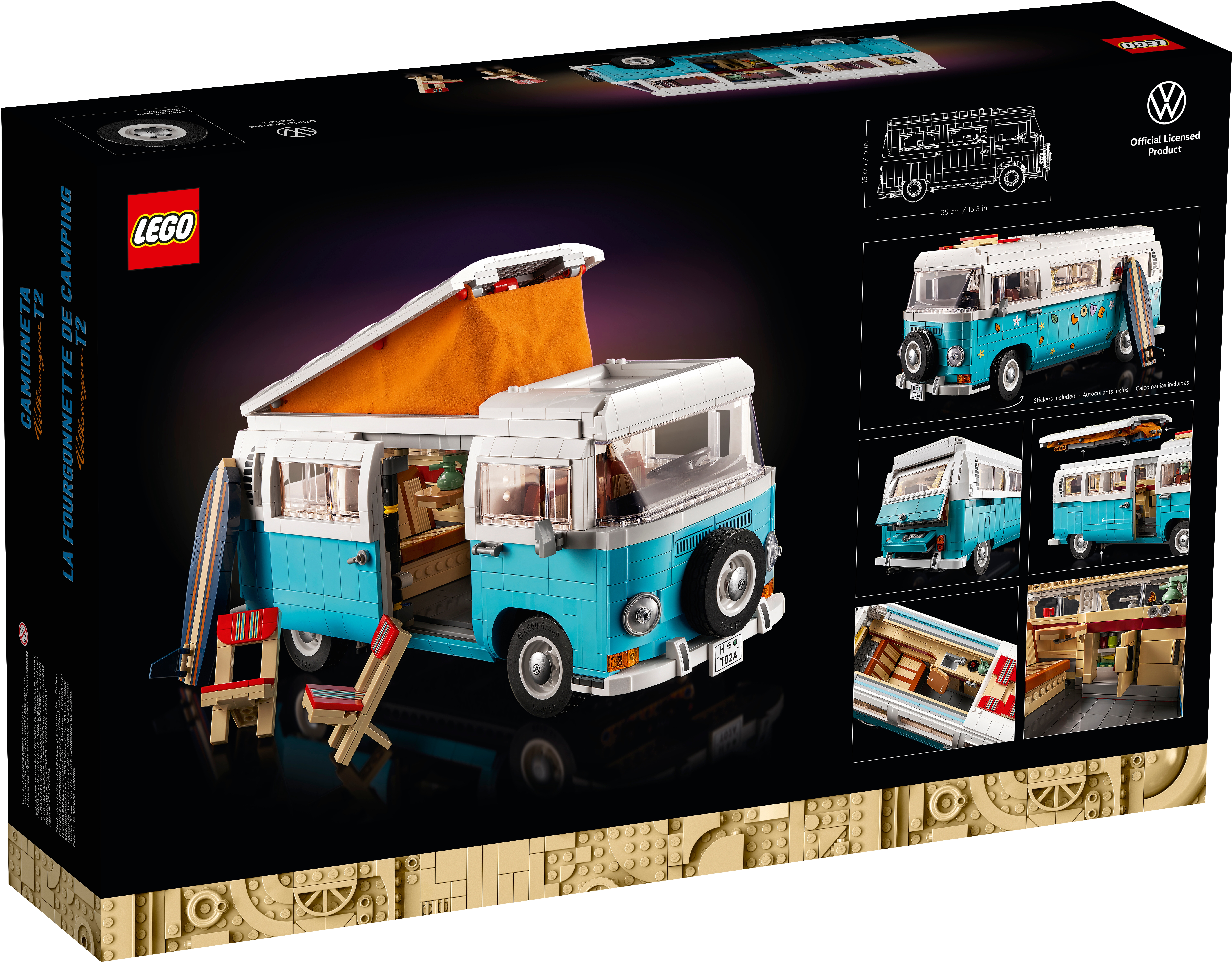 Volkswagen T2 Camper Van 10279 | LEGO® Icons | Buy online at the Official Shop US