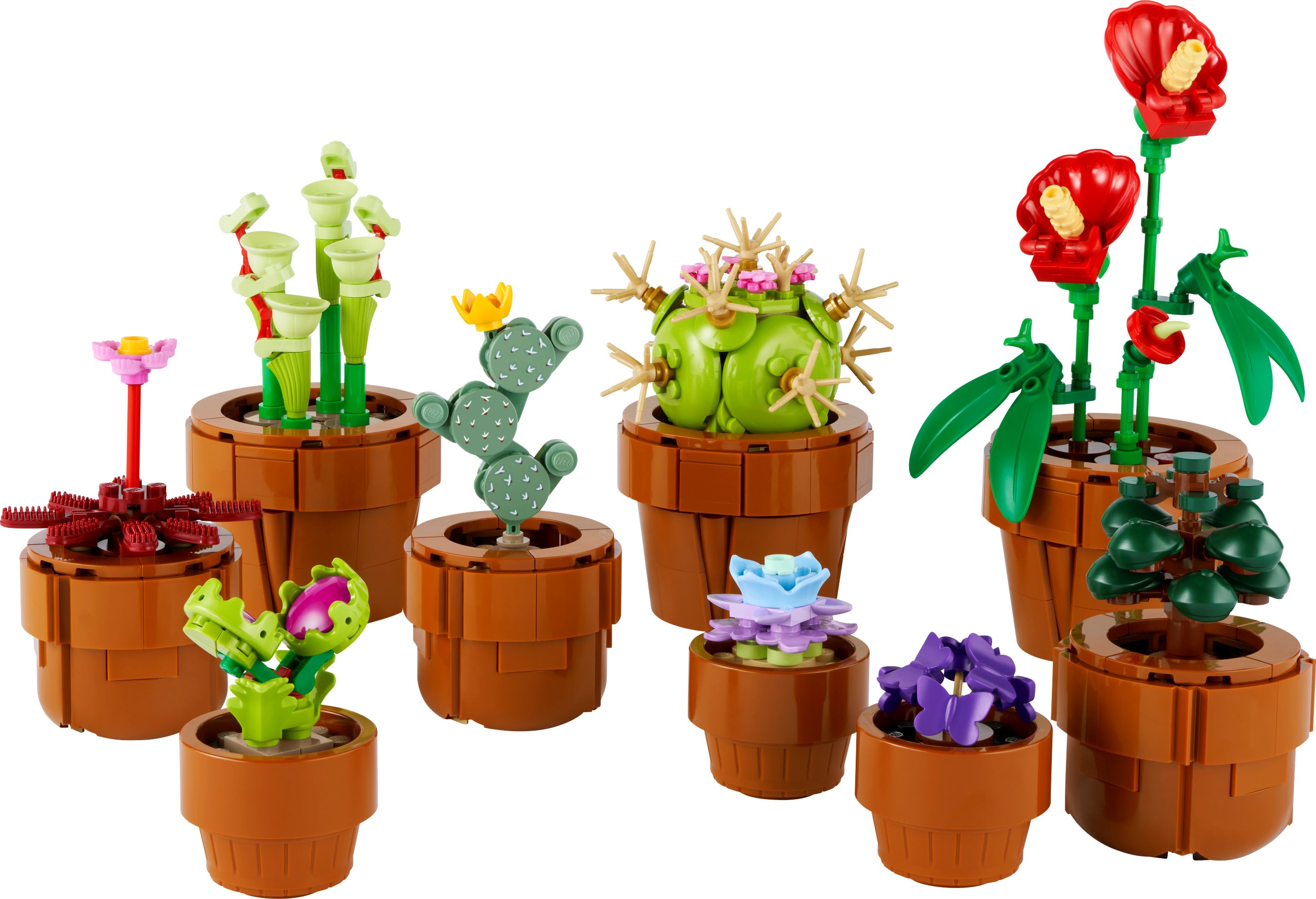 161 particelle (garofano) Lego Le piante di orchidea con fiori artificiali  per l'arredamento della casa, artigianato per adulti, collezione botanica,  regalo per la festa della mamma