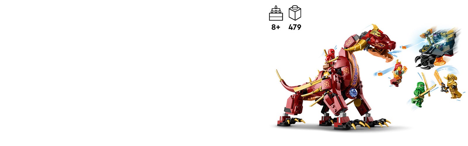 Heatwave Transforming Lava Dragon 71793 | NINJAGO® | Buy online at the  Official LEGO® Shop GB
