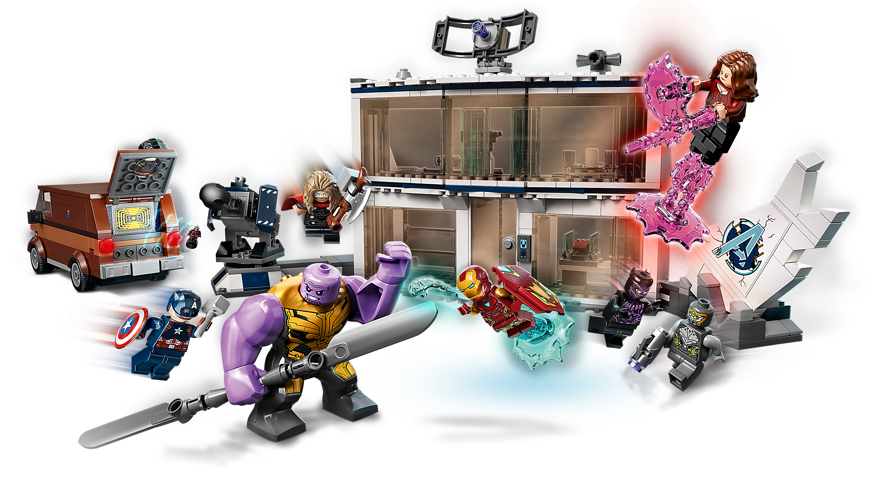 LEGO Marvel Avengers: Endgame Final Battle 76192 Collectible Building Kit;  Battle Scene at The Avengers' Compound; New 2021 (527 Pieces)
