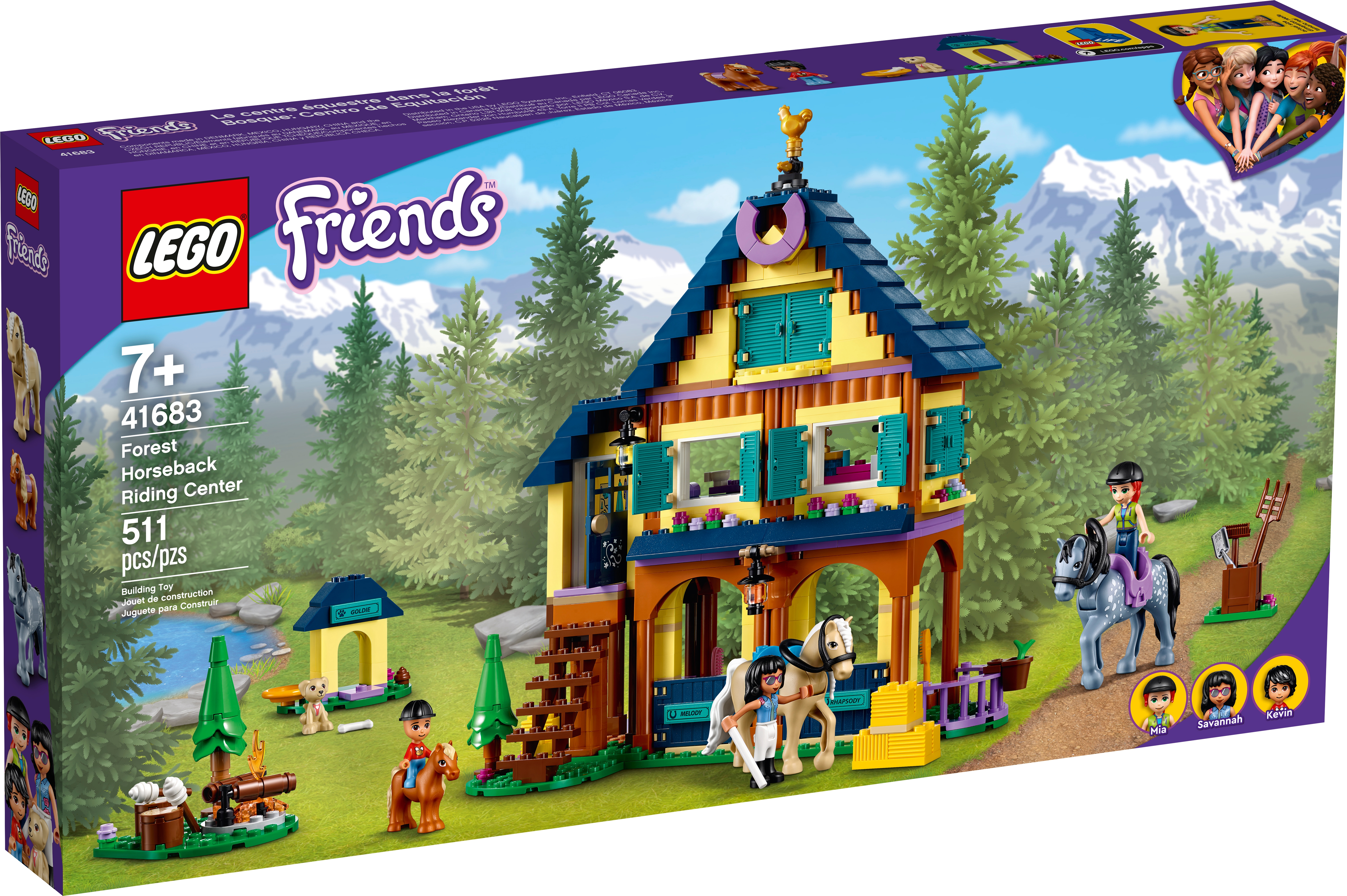 Magtfulde grit Kan ikke læse eller skrive Forest Horseback Riding Center 41683 | Friends | Buy online at the Official  LEGO® Shop US