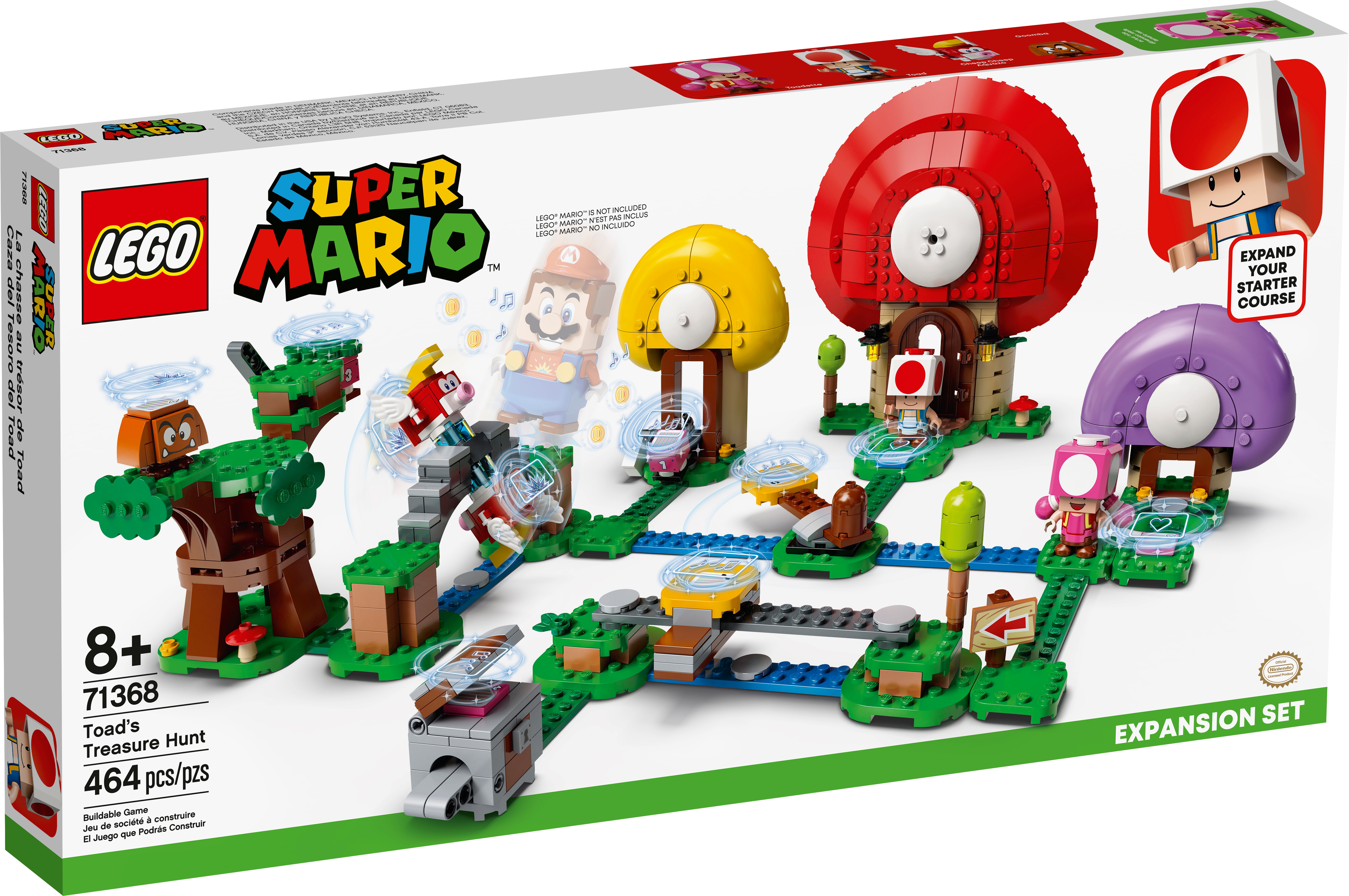 Toad S Treasure Hunt Expansion Set 71368 Lego Super Mario Buy Online At The Official Lego Shop Us