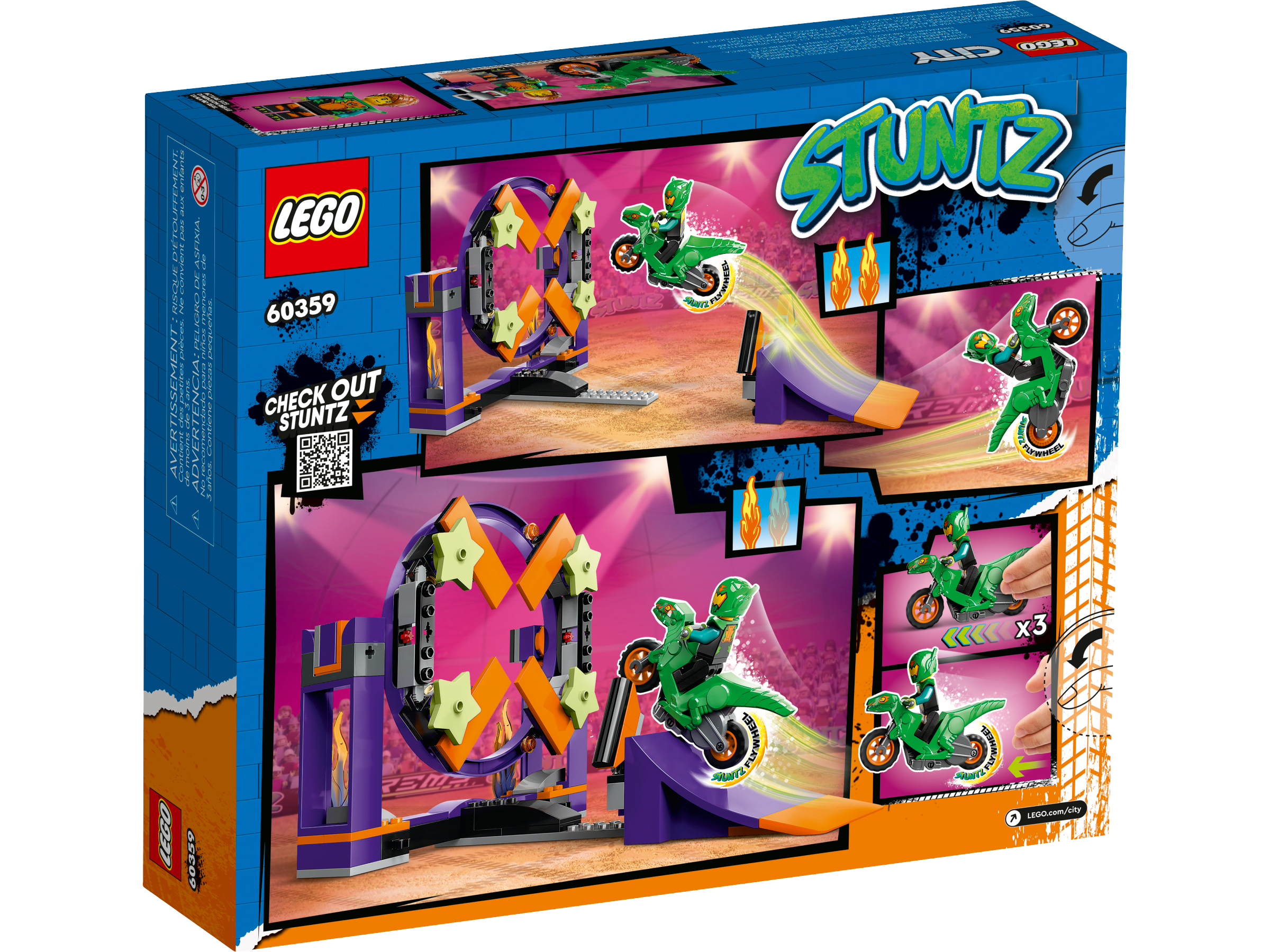 LEGO® City Dunk Stunt Ramp Challenge 144 Piece Building Kit (60359)
