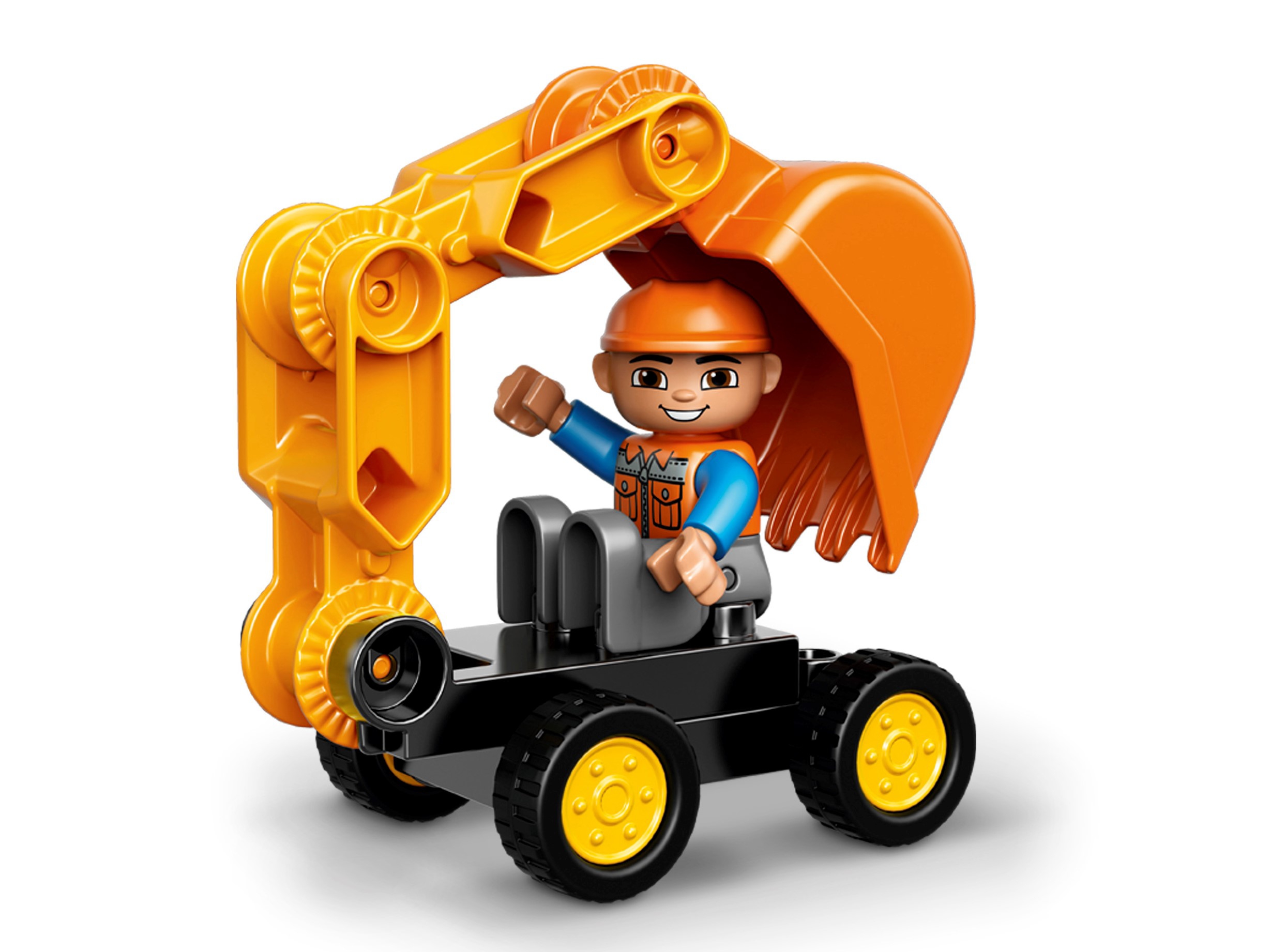 duplo truck and tracked excavator