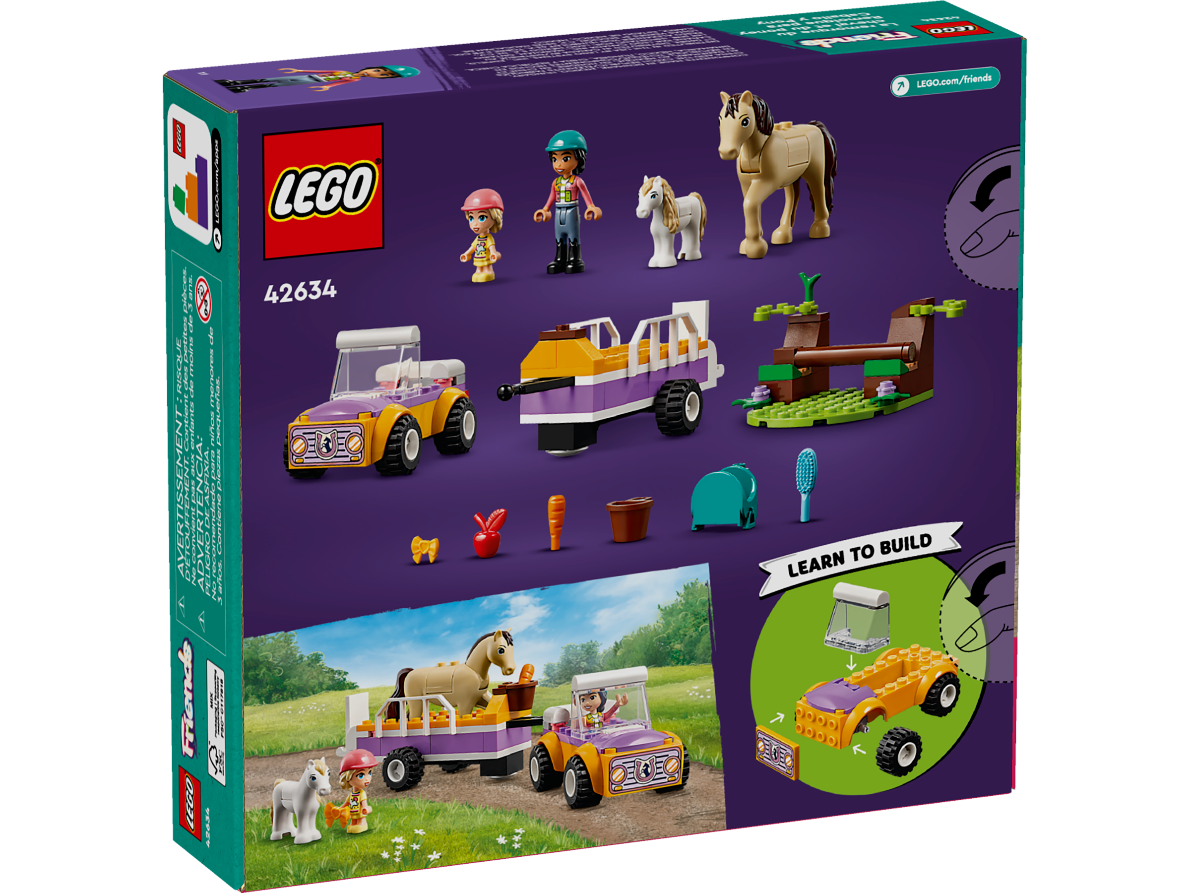 Acheter LEGO Friends 42634 La remorque pour chevaux et poneys en ligne?