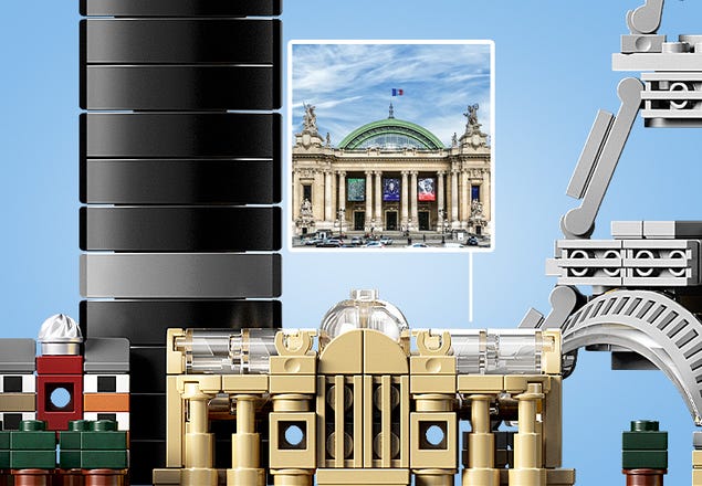 LEGO Architecture 21044 Parigi, con Torre Eiffel e Museo del Louvre,  Modellismo Monumenti, Set da Collezione Skyline - LEGO - Architecture -  Edifici e architettura - Giocattoli