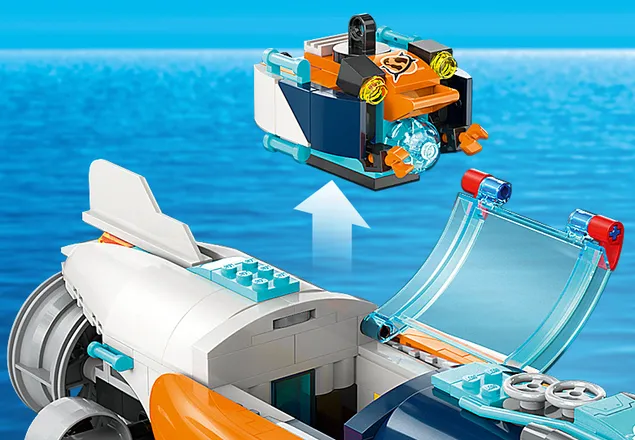 Jeu de construction bateau de plongée d'exploration LEGO City, 5 ans et  plus