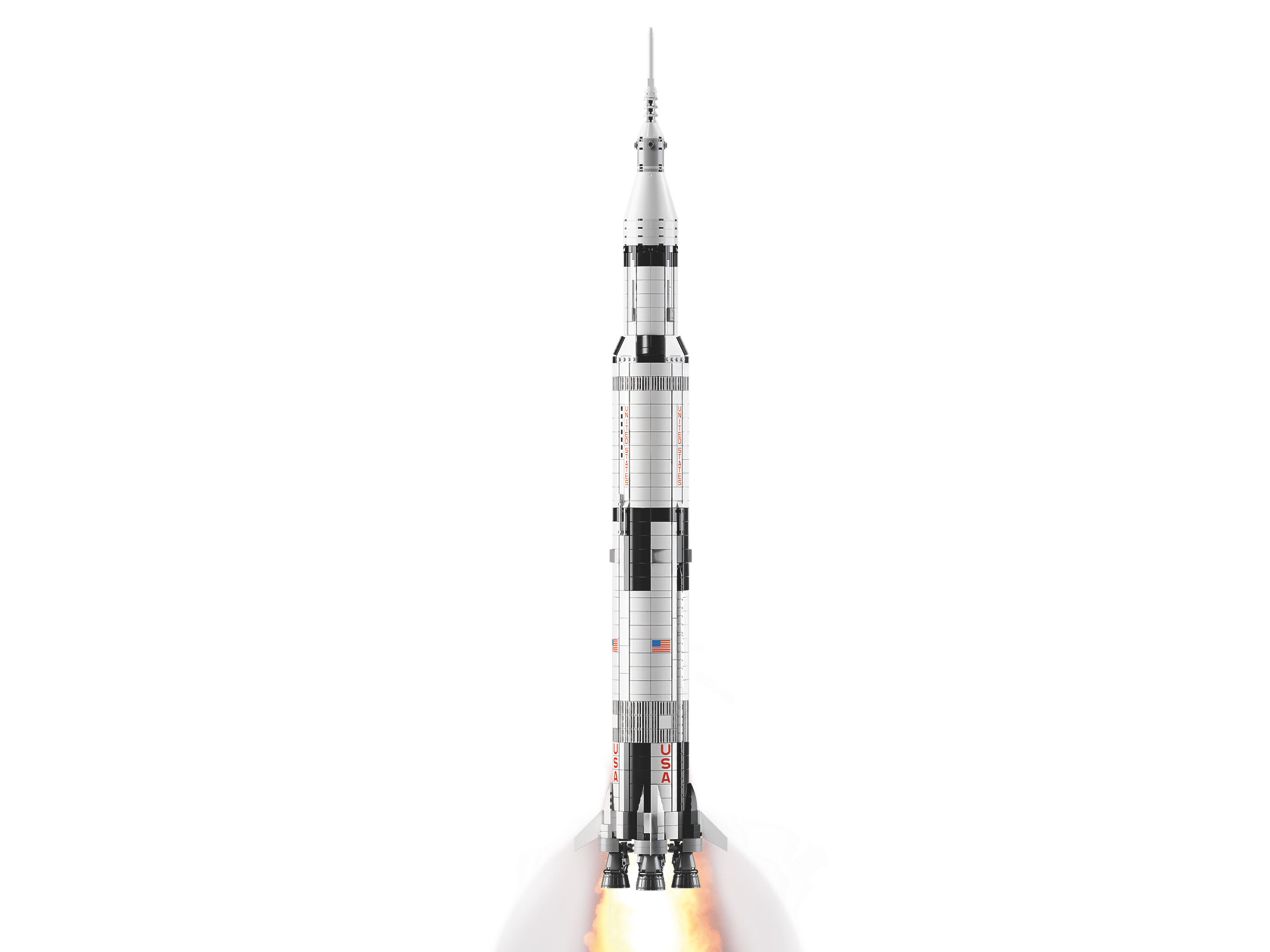  LEGO Ideas NASA Apollo Saturn V 92176 Outer Space Model Rocket  for Kids and Adults, Science Building Kit (1969 Pieces) : Toys & Games