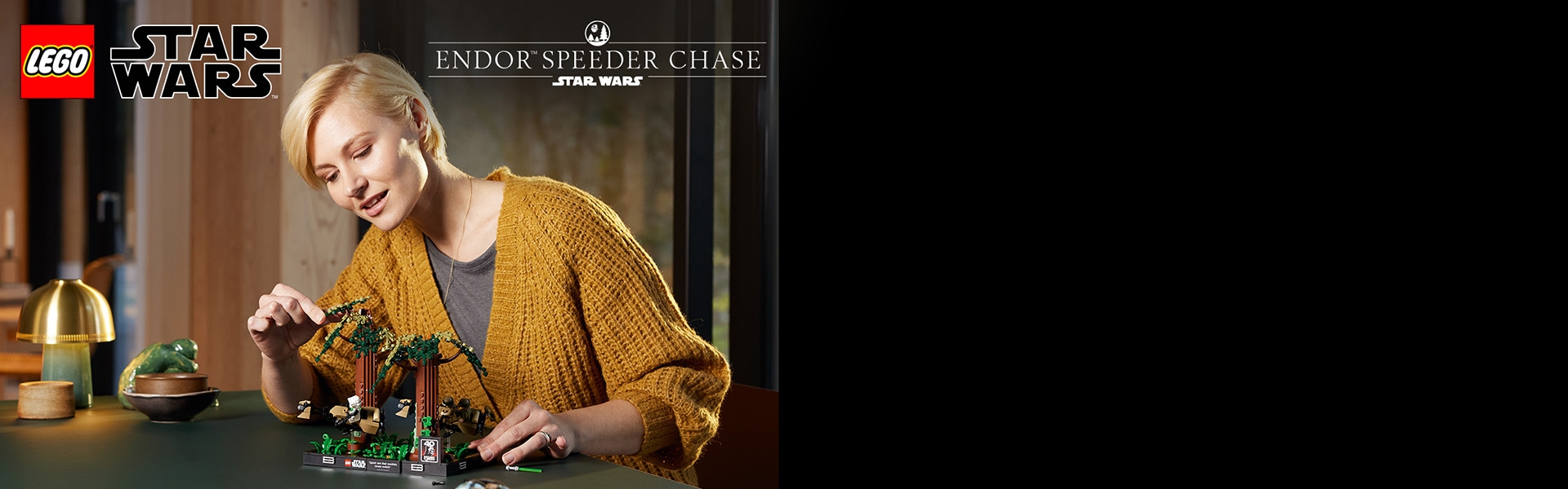 Endor™ Speeder Chase Diorama 75353 | Star Wars™ | Buy online at 