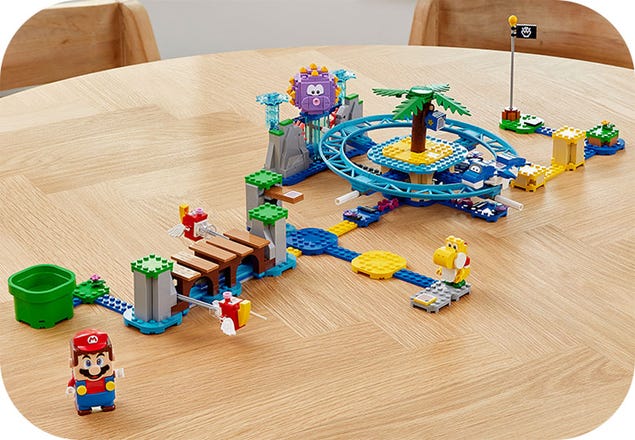 Wahoo! This Massive LEGO MARIO KART Roller Coaster Is a Wild Ride