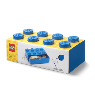 LEGO® 8-Stud Storage Brick – Aqua Blue
