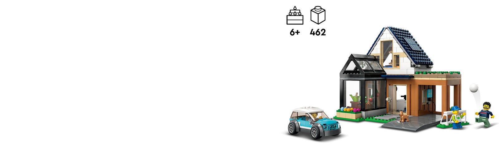 La maison familiale et la voiture électrique - LEGO® City - 60398