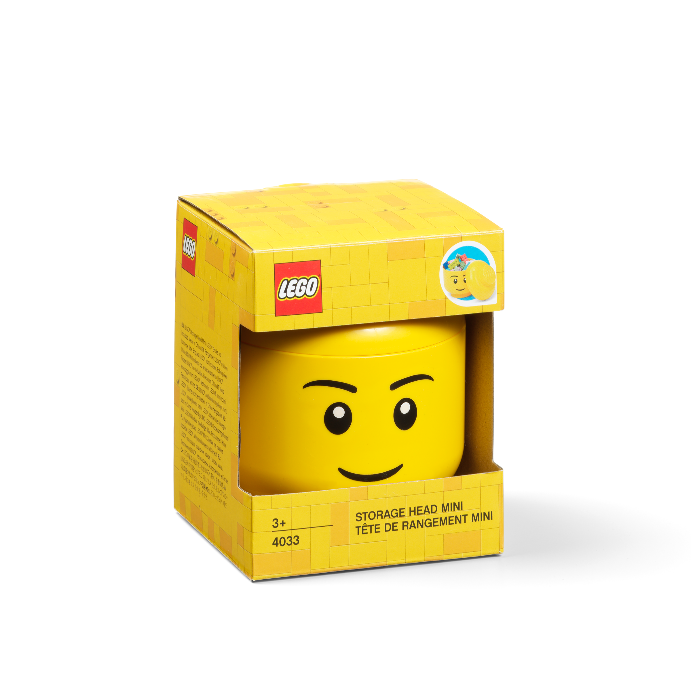 Caja de almacenaje LEGO 4 con cajón - gris