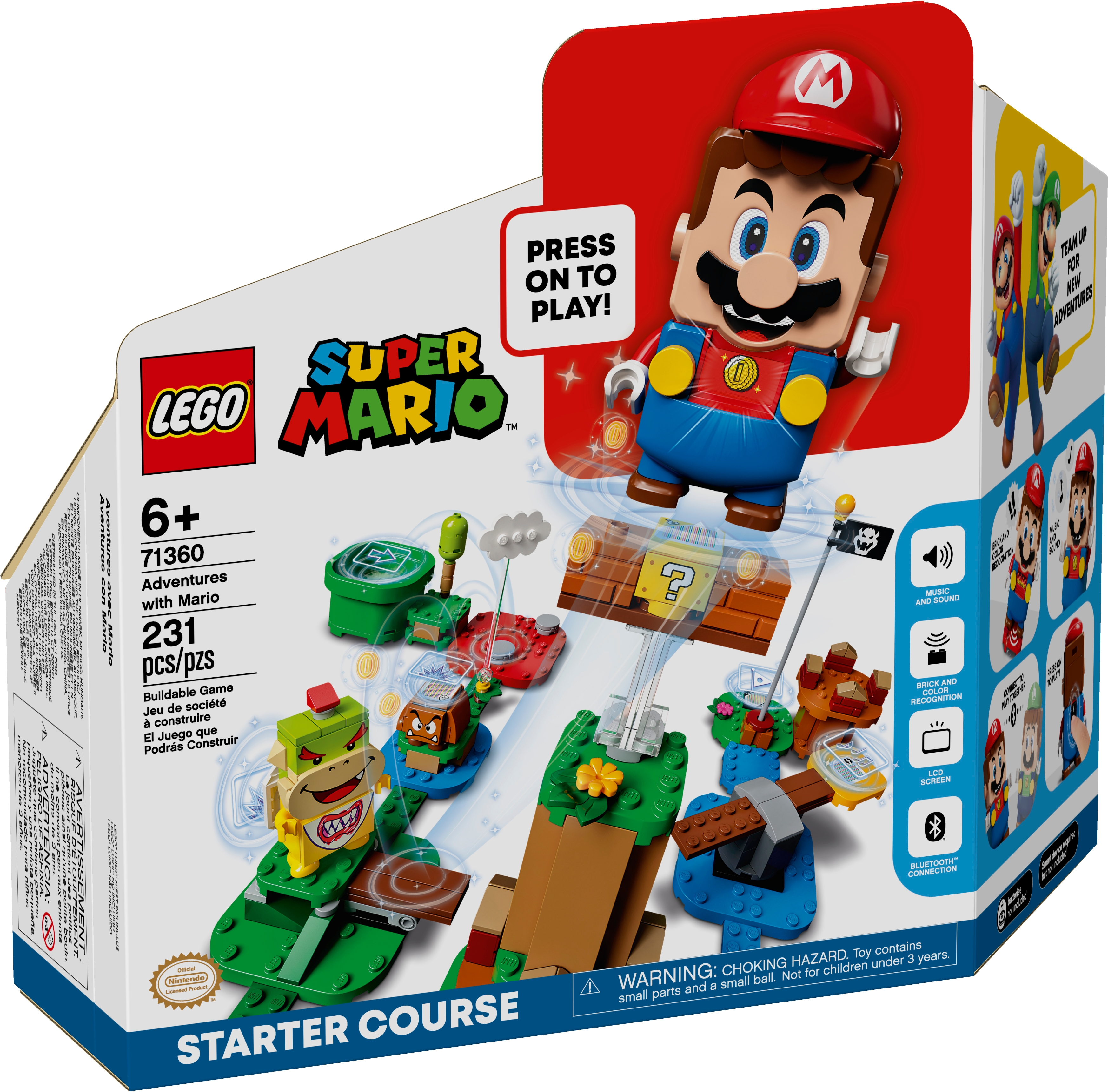 Pack Inicial: Aventuras con Mario 71360, LEGO® Super Mario™