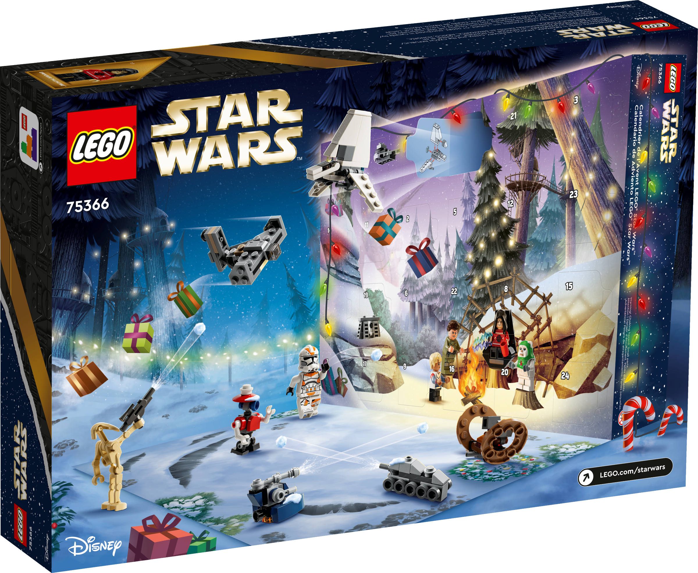 75366 - LEGO® Star Wars - Le Calendrier de l'Avent LEGO Star Wars LEGO :  King Jouet, Calendriers de l'Avent LEGO - Fêtes, déco & mode enfants