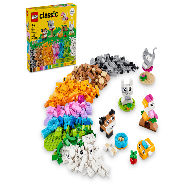 Lego Classic Caja De Piedra Con Ruedas Multicolor