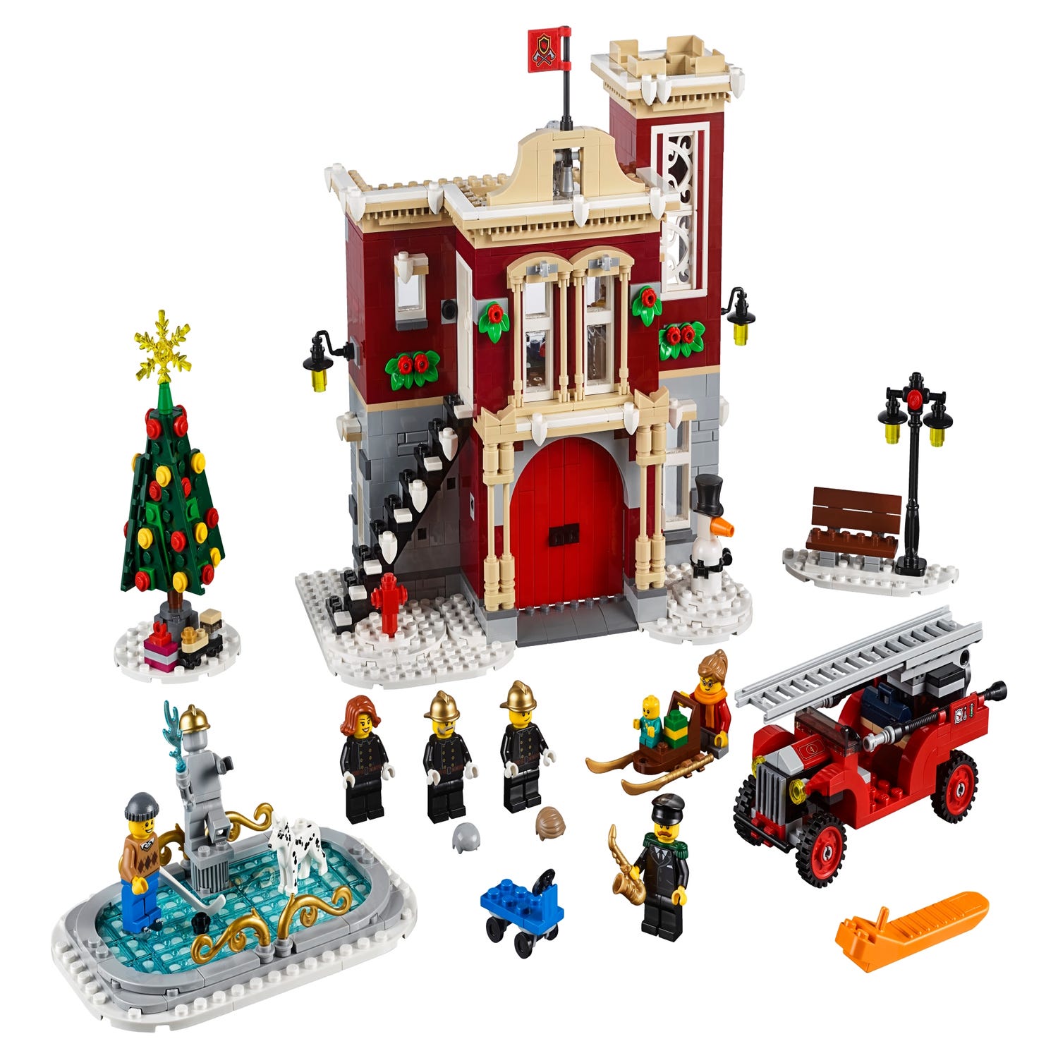 Winter Village Fire Station 10263 | Creator Expert | Buy online at the Official LEGOÂ® Shop US