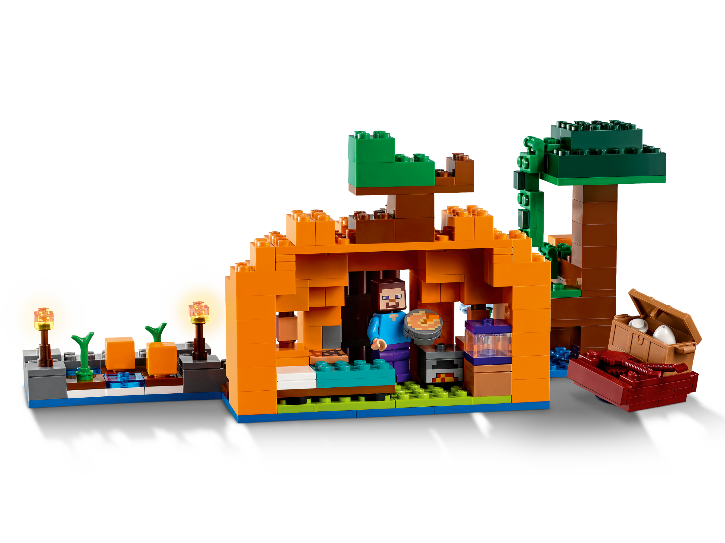 LEGO® Minecraft® The Pumpkin Farm Building Set, Ages 8+