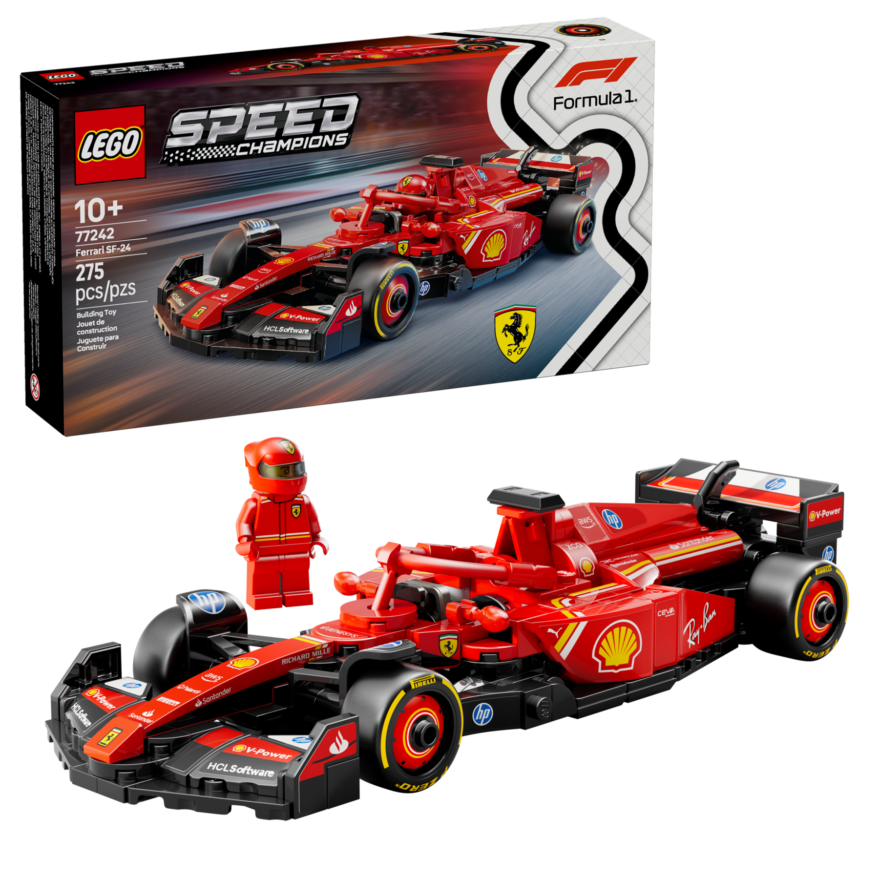 Ferrari SF 24 F1 Race Car 77242 Speed Champions Buy online at the Official LEGO Shop US