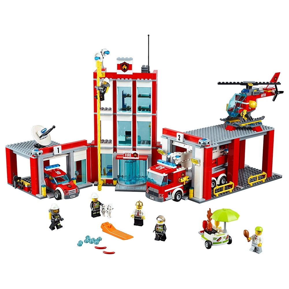 lego 60110 city fire station construction toy