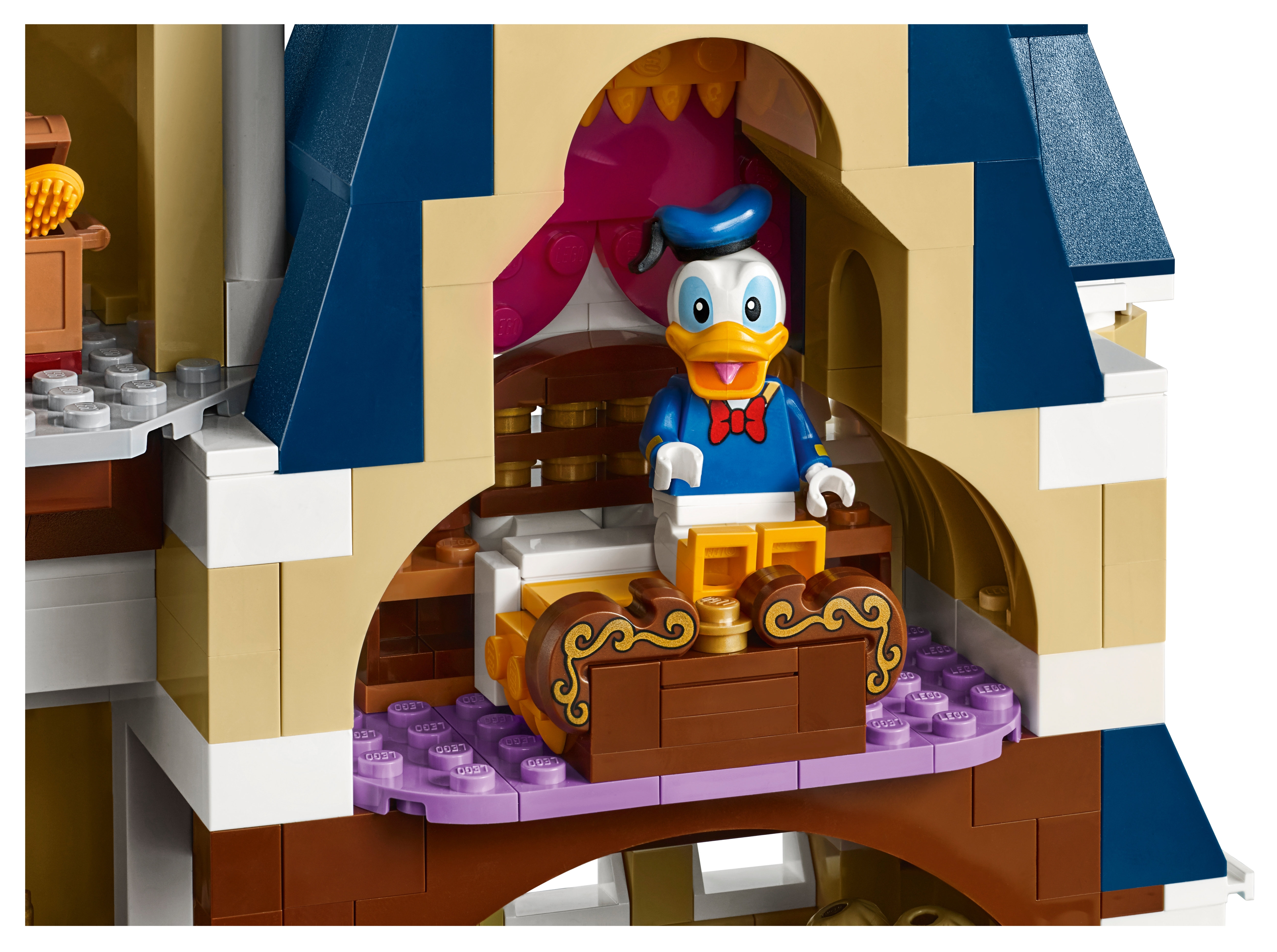 Teca per LEGO 71040 Il Castello Disney – L 57 x P 40 x H 78 cm