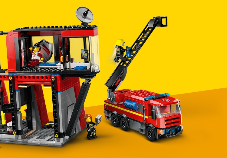 Lego police and online fire station