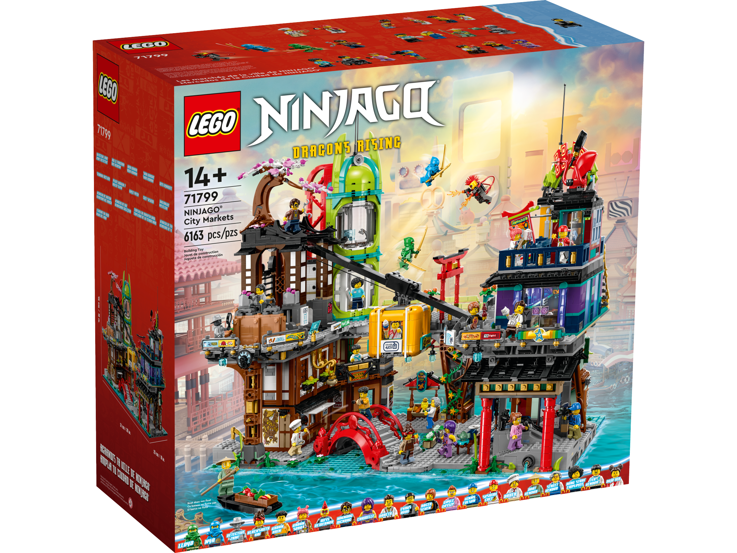 Vitrine en acrylique pour Lego 71799 Ninjago City Markets – Présentez,  protégez et décorez vos chefs-d'œuvre avec un rangement résistant à la